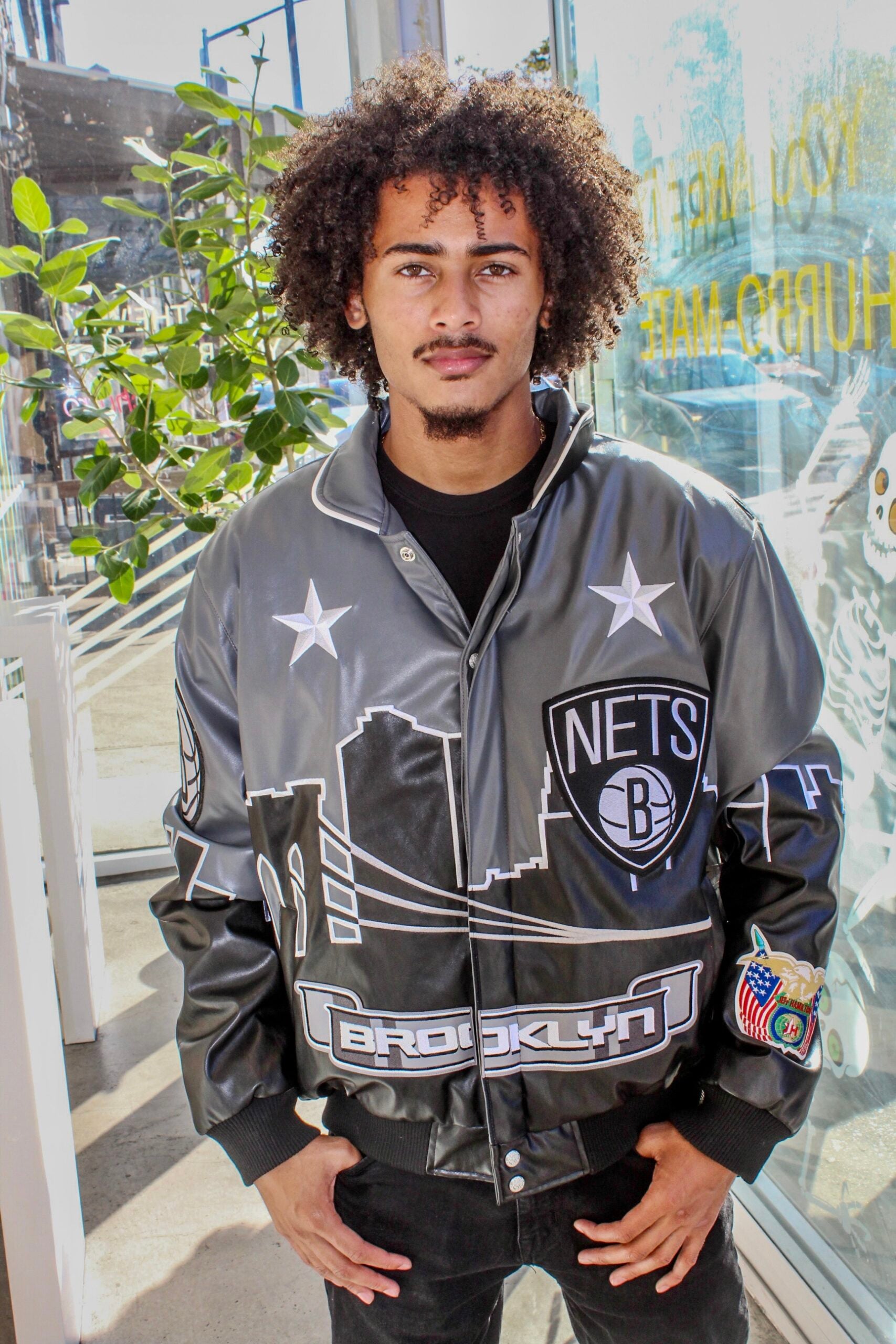 ジェフハミルトン jeff hamilton NBA ネッツ ジャケット Jeff Hamilton Nets Jacket – Daniel's Leather