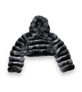 Cropped Chinchilla Bolero with Hood