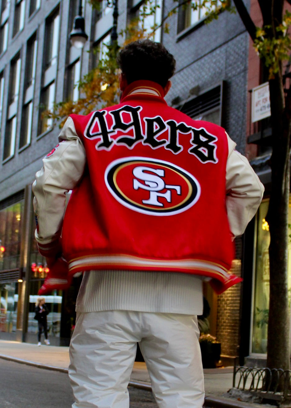 Jeff Hamilton 49ers Varsity Jacket – Daniel's Leather