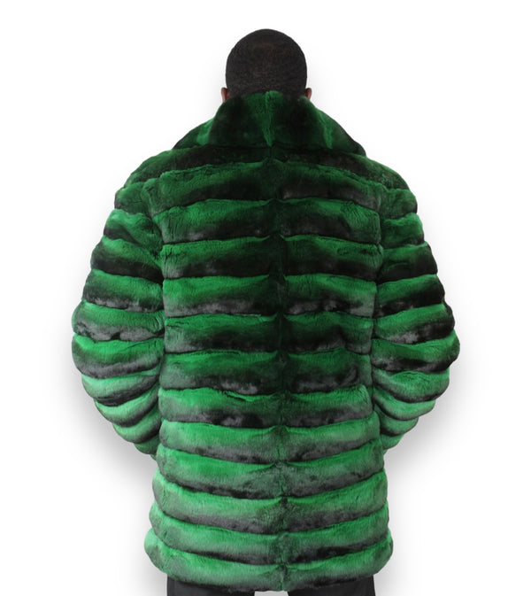 3/4 Chinchilla Coat with Full Collar