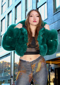 Faux Layered Bolero with Hood