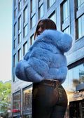 Faux Layered Bolero with Hood