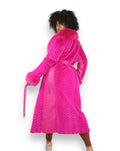 Mink Tails Trench Coat with Natural Fox Collar