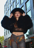Faux Layered Bolero with Hood