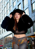 Faux Layered Bolero with Hood
