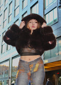 Faux Layered Bolero with Hood
