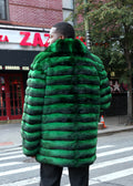 3/4 Chinchilla Coat with Full Collar