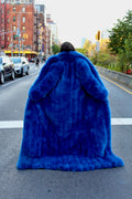 Faux Full Length Dragging Coat