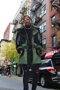Green Shearling with Collar
