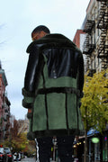 Green Shearling with Collar