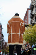 Cognac Shearling with Collar