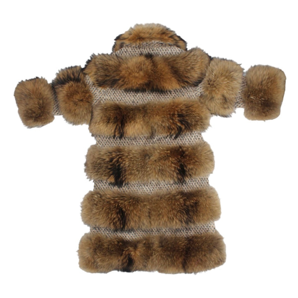 Natural Fox Long Coat