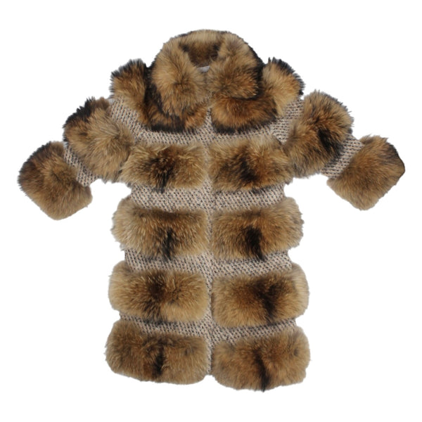Natural Fox Long Coat