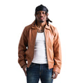 Classic Leather Bomber Jacket