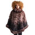 Fox Gradient Colored Poncho