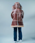 Kids Shearling with Fox Trim Hood
