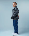 Kids USA Flag Leather Jacket