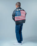 Kids USA Flag Leather Jacket