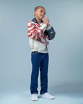 Kids USA Flag Leather Jacket