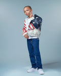 Kids USA Flag Leather Jacket