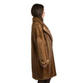 Mink Single Breasted Classic Trench Coat