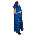 Full Length Fox Fur Chevron-Cut Vest