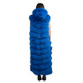Full Length Fox Fur Chevron-Cut Vest