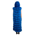 Full Length Fox Fur Chevron-Cut Vest