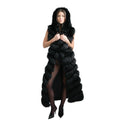 Full Length Fox Fur Chevron-Cut Vest