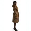 Mink Three Quarter Coat with Fox Trim