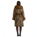 Mink Three Quarter Coat with Fox Trim