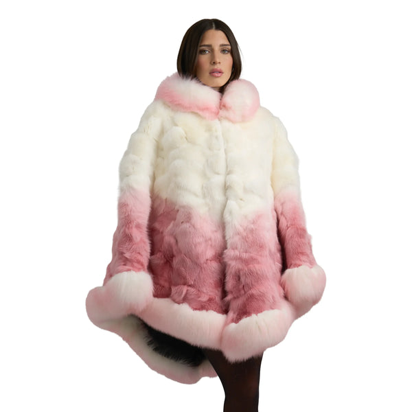 Fox Gradient Colored Poncho