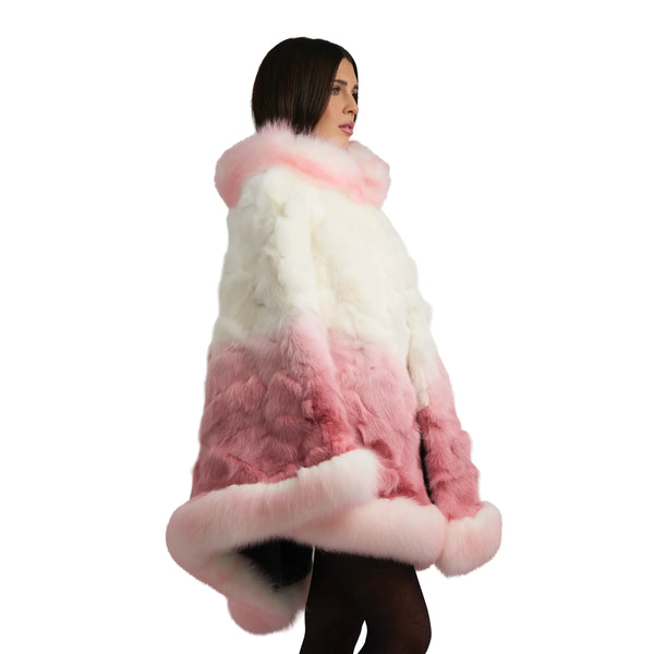 Fox Gradient Colored Poncho