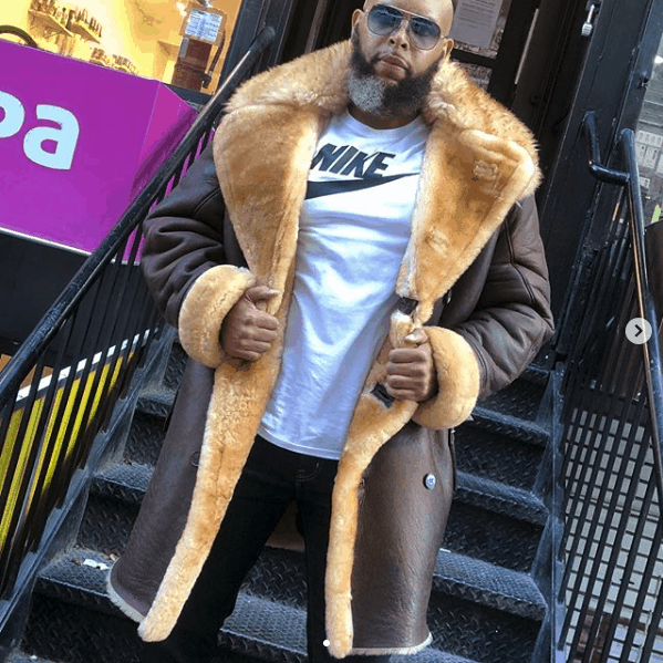 Chocolate Double Breasted Shearling Coat