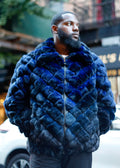 Natural Crosscut Chinchilla Bomber