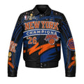New York Knicks 2026 Championship Limited-Edition Swarovski Crystal Leather Jacket (Pre-Order)