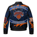 New York Knicks 2026 Championship Limited-Edition Swarovski Crystal Leather Jacket (Pre-Order)
