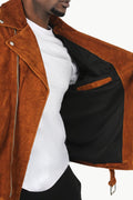 Buffalo Skin Suede Moto Jacket