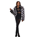 Diamond Cut Chinchilla Bomber