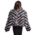Diamond Cut Chinchilla Bomber
