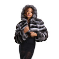 Cropped Chinchilla with Hood