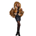Fox Fur Cropped with Hood