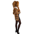 Fox Fur Cropped with Hood