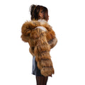 Fox Fur Cropped with Hood