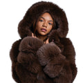 3/4 Fox Fur with Hood