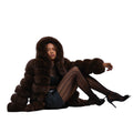 3/4 Fox Fur with Hood