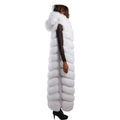 Full Length Fox Fur Chevron-Cut Vest