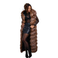 Full Length Fox Fur Chevron-Cut Vest