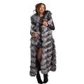 Full Length Fox Fur Chevron-Cut Vest