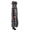 Full Length Fox Fur Chevron-Cut Vest